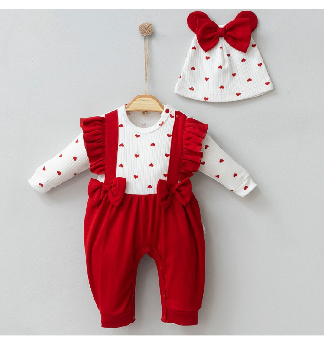 Baby red overall ❤️