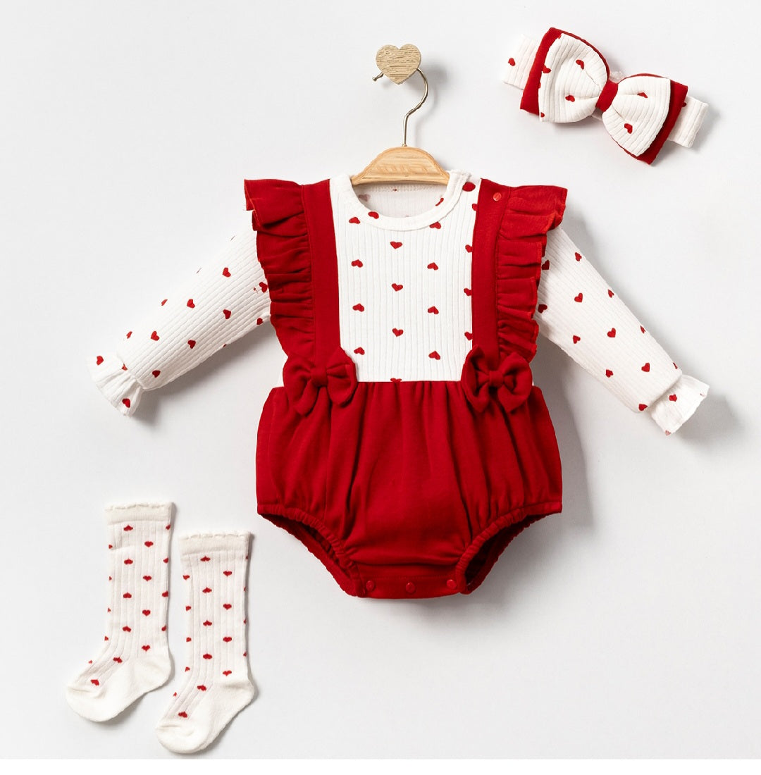Baby dress with socks & headband