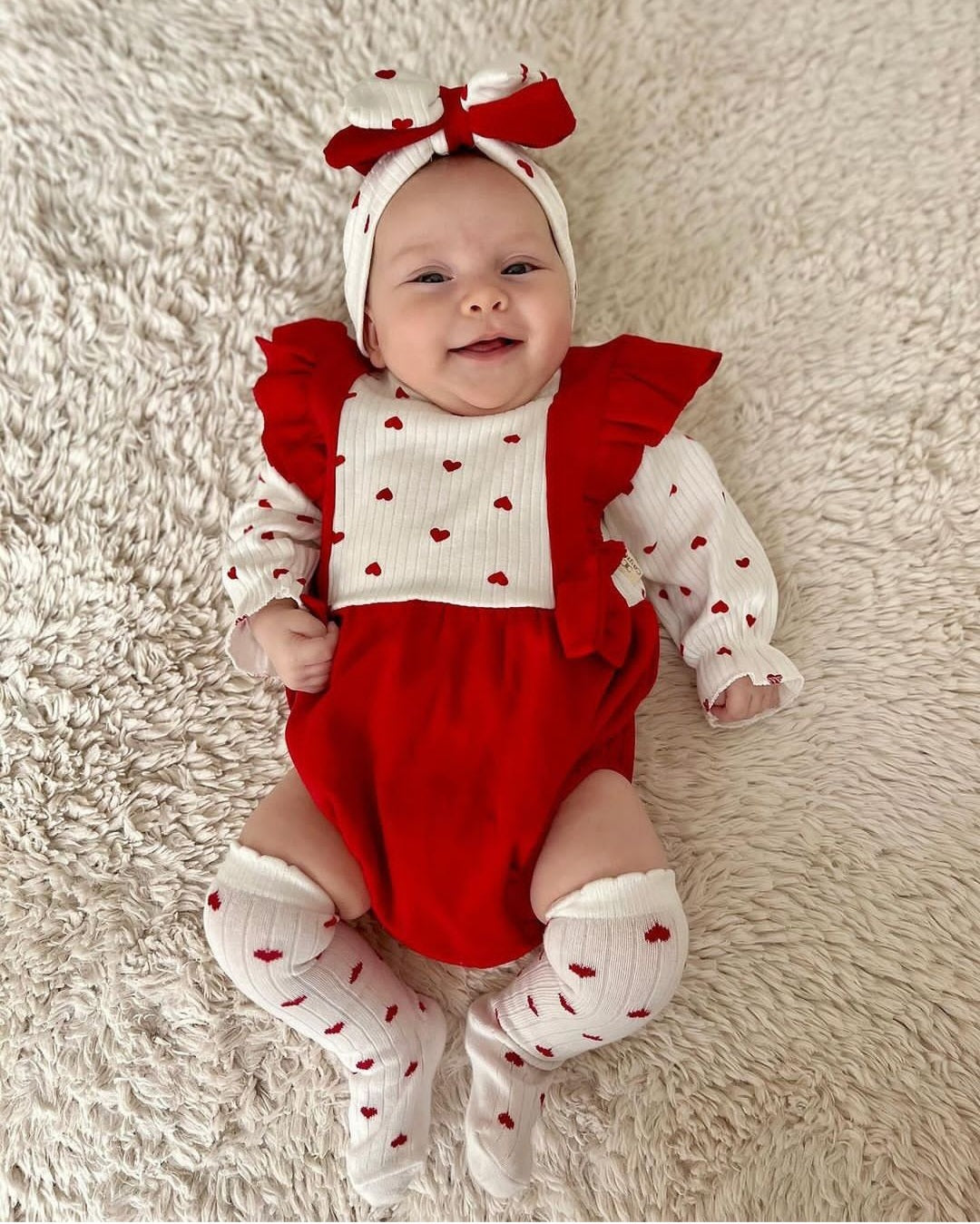 Baby dress with socks & headband