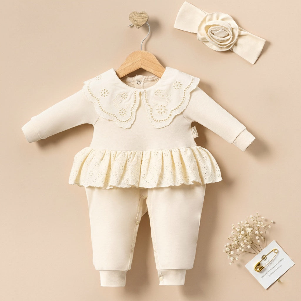 Baby overall & headband