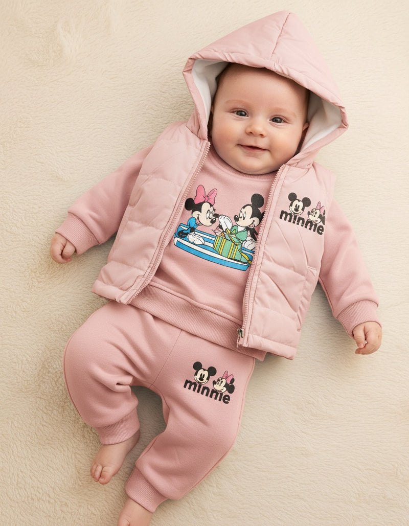 طقم ٣ قطع مبطن فرو بالكامل