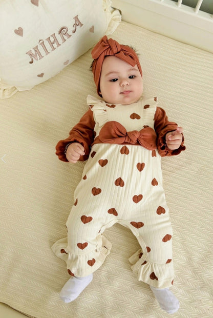 Baby overall & headband