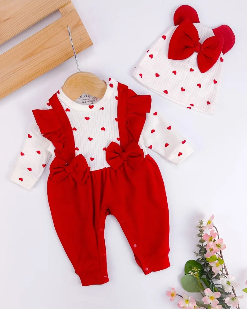 Baby red overall ❤️