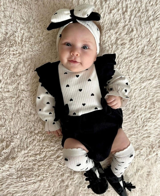 Baby dress with socks & headband