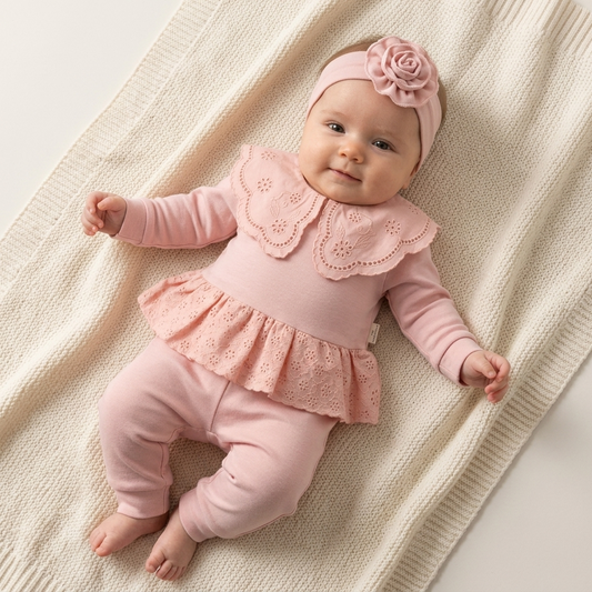 Baby overall & headband