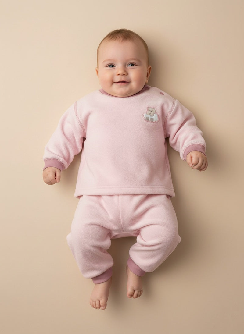 بجامة مخمل مبطنة فرو