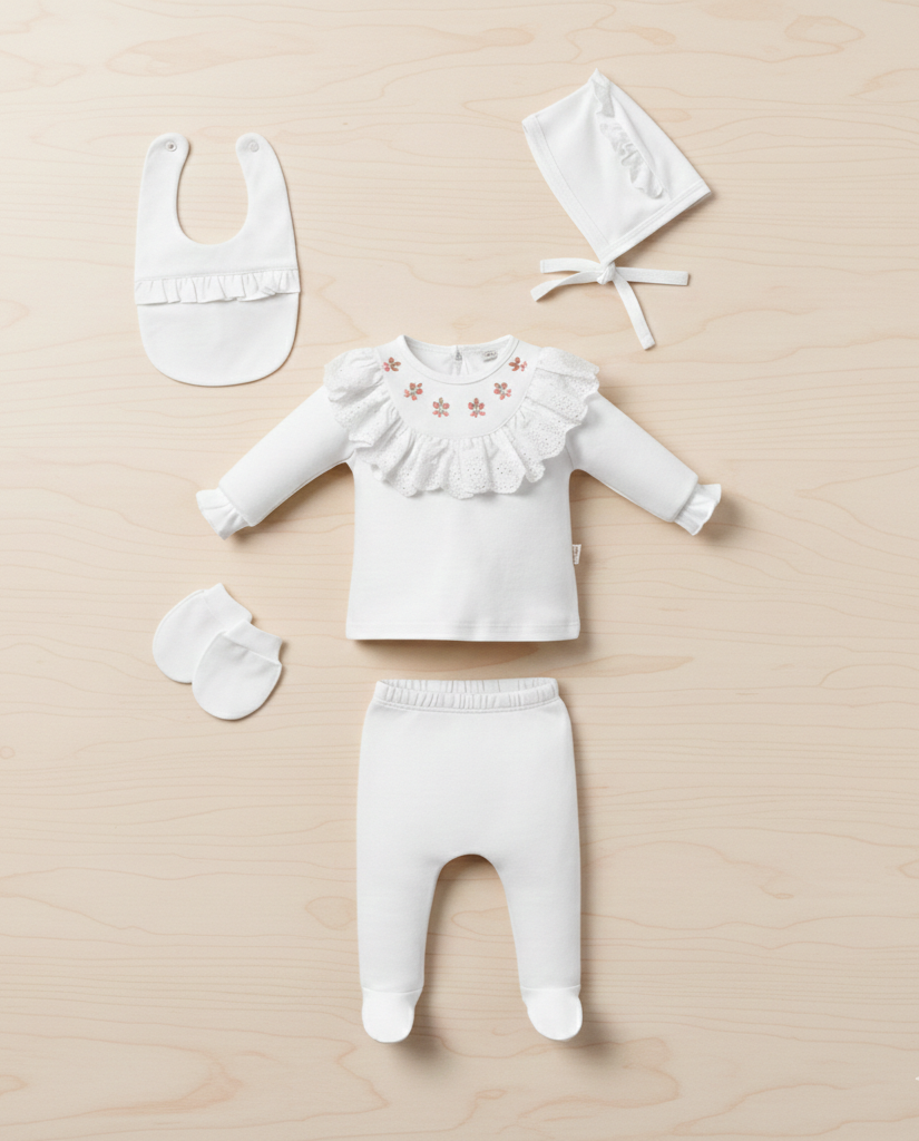 طقم مستشفى قطن ٥ قطع 🤍