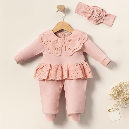 Baby overall & headband