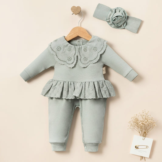 Baby overall & headband