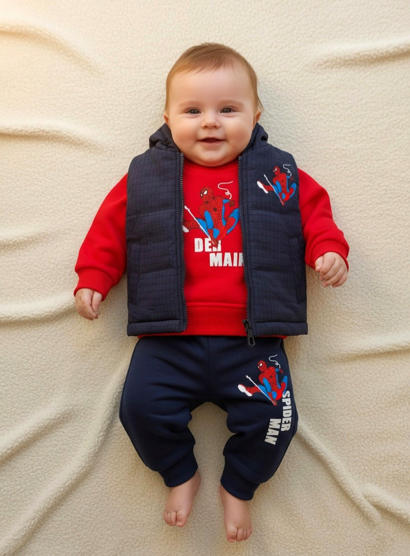 طقم ٣ قطع مبطن فرو بالكامل