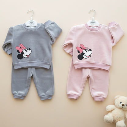 بجامة مخمل مبطنة فرو