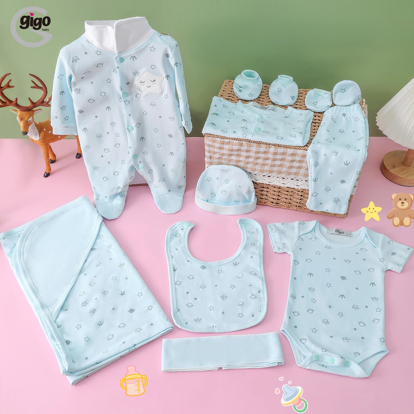 طقم مستشفى قطن ١٠ قطع