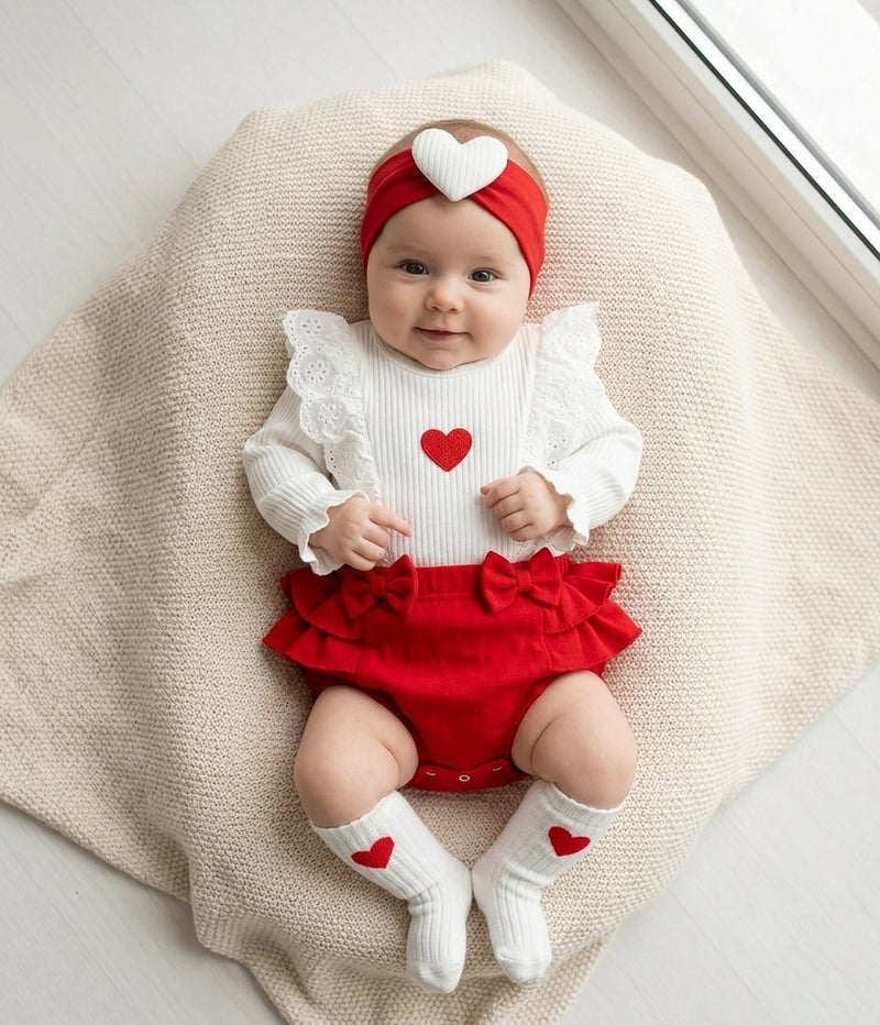 Baby dress with socks & headband