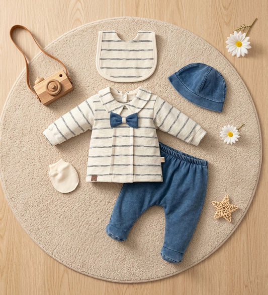 5 Pieces jeans Baby Set