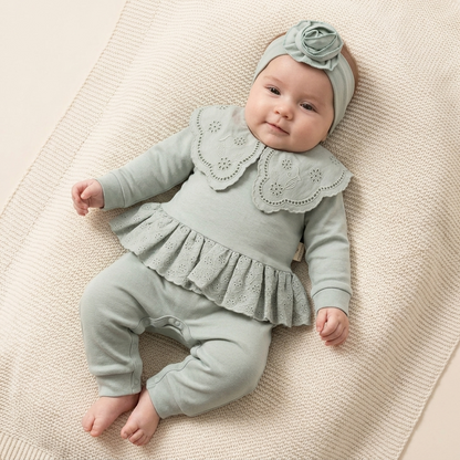 Baby overall & headband