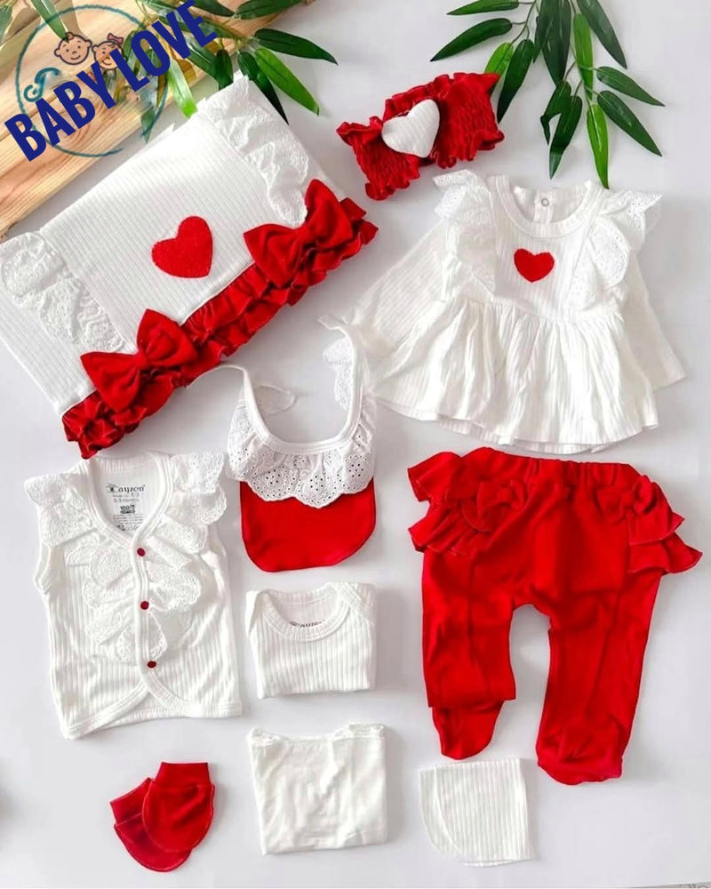 طقم مستشفى من القطن الناعم ١٠ قطع ❤️