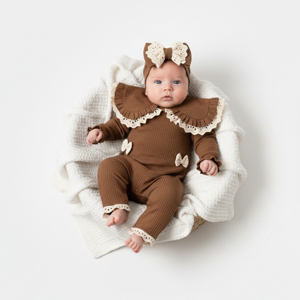 Baby overall & headband
