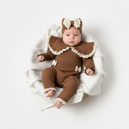 Baby overall & headband