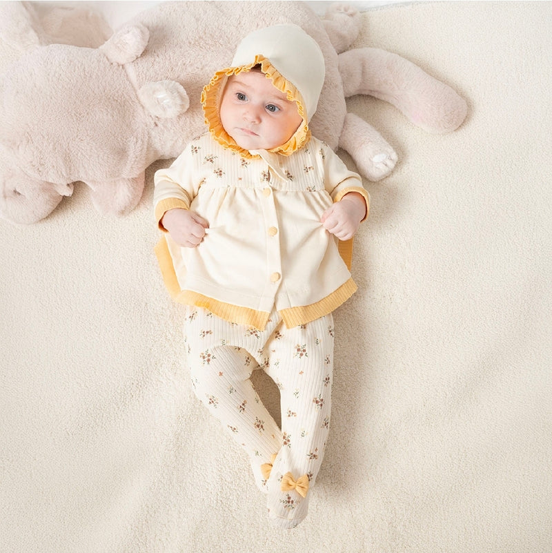 طقم لحديثي الولادة قطني ٥ قطع